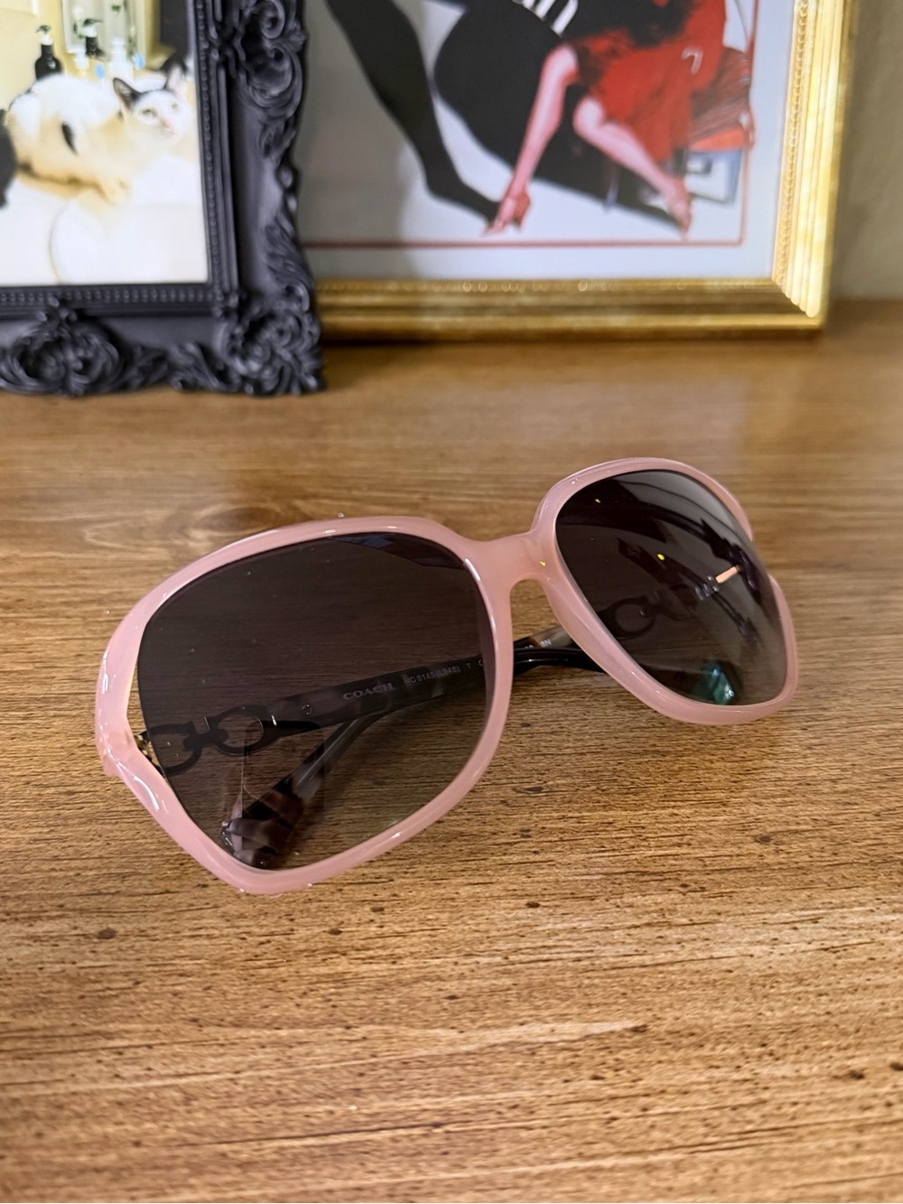 Coach Pink Oversized Sunglasses